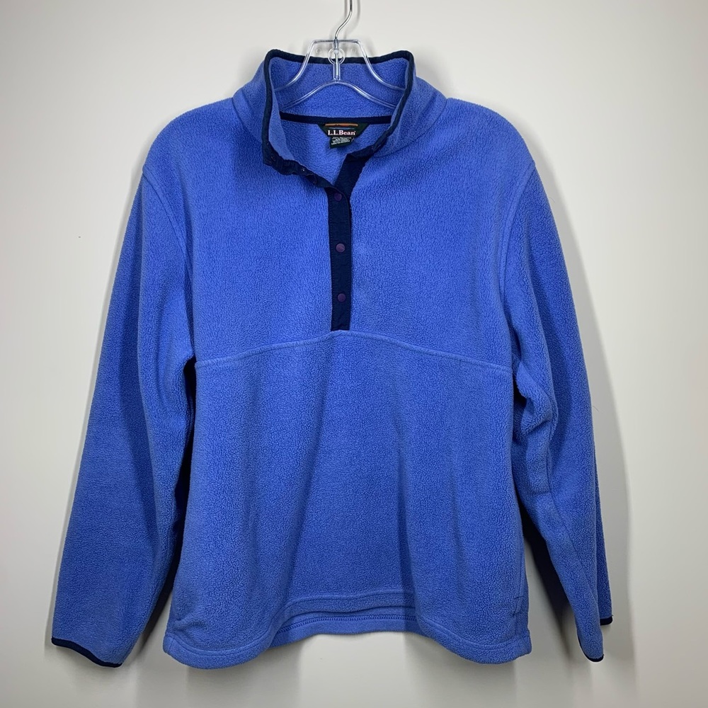 Vintage LL Bean Fleece Pullover Sweater Sz Medium